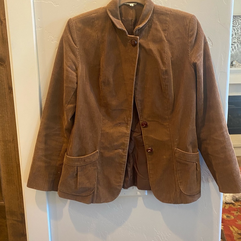 Brown corduroy blazer